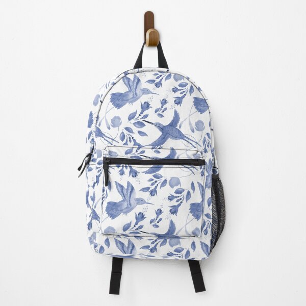 Item preview, Blue hummingbird. Watercolor floral colibri birds. designed and sold by arsiart.