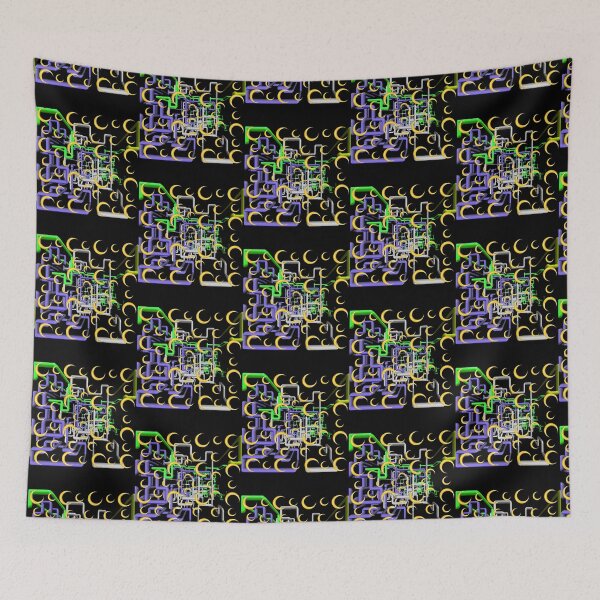 Item preview, Dan Flashes pattern cool tim robinson 17 yellow,green,white and purple designed and sold by THOUGHcookie.