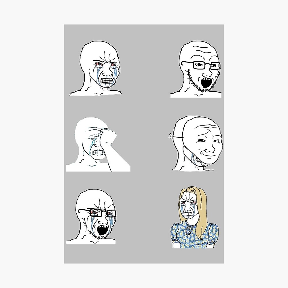 Crying Girl meme poster