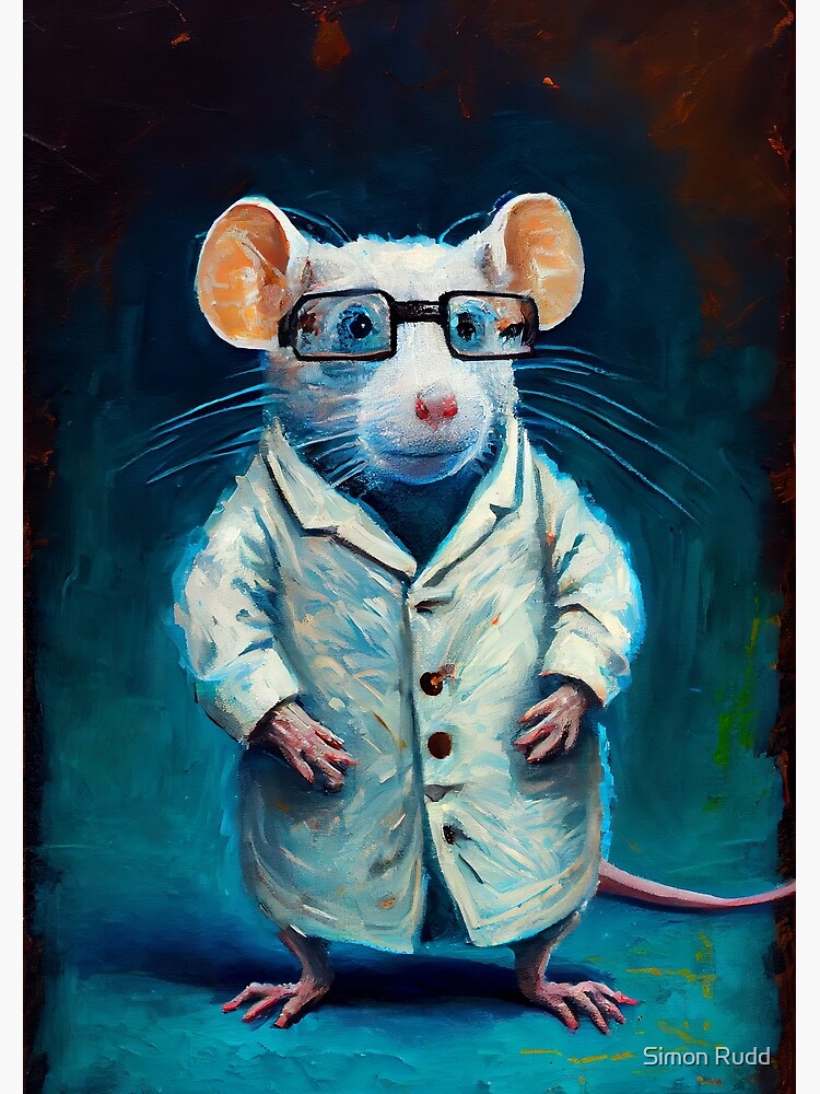 rat oil painting