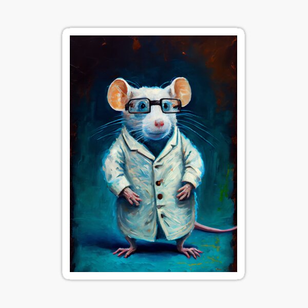 Lab Ratz Experiment 2 - Cartoon Rat - Sticker