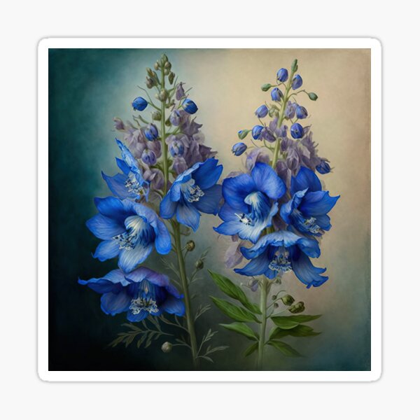 Item preview, Delphinium Flowers designed and sold by Vanover Designs.