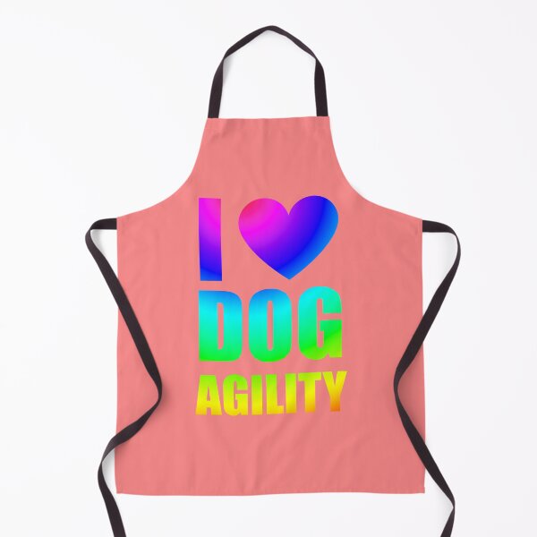 Item preview, I love dog agility in multicolored gradient designed and sold by PausePapote.