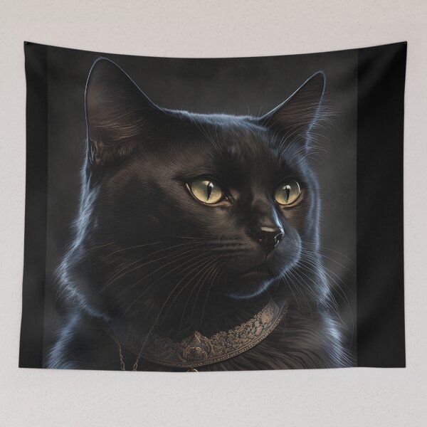 Item preview, Bombay Cat Breed Portrait Royal Renaissance Animal Painting designed and sold by Nalaxation.