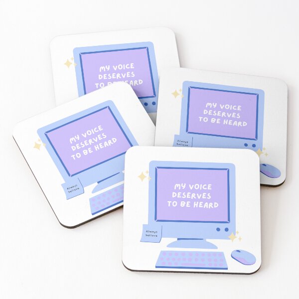 Item preview, My voice deserves to be heard. Cute affirmation design for writers. designed and sold by CreativeStrand.