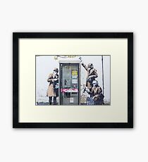 "We are Listening" Banksy Framed Print