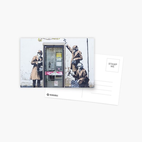 Item preview, "We are Listening" Banksy designed and sold by Theresa Selley.