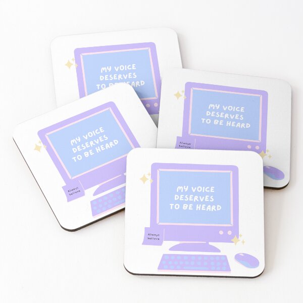 Item preview, My voice deserves to be heard. Cute affirmation design for writers. designed and sold by CreativeStrand.