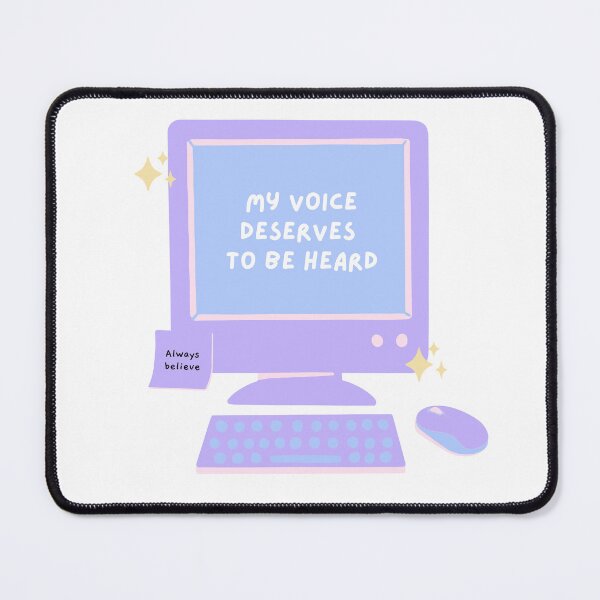 Item preview, My voice deserves to be heard. Cute affirmation design for writers. designed and sold by CreativeStrand.