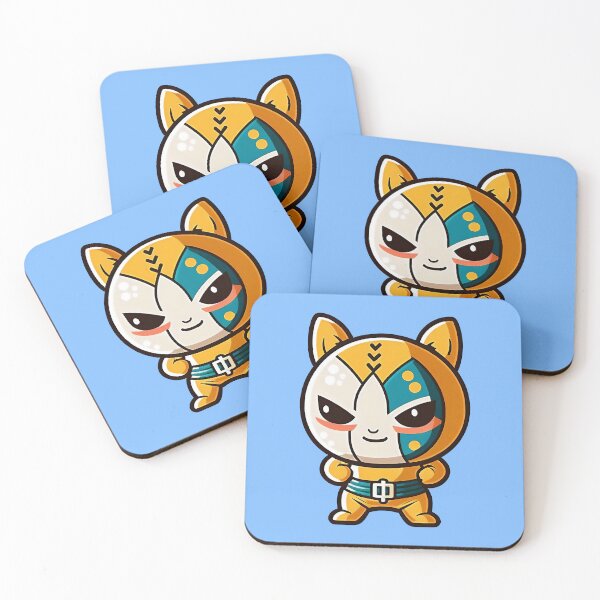 Artikelvorschau, Lucha Libre Katzen | Mexikanische Wrestling | Kawaii-Katzen | Chibi-Katzen | Anime-Katzen | Lucha Libre Katzen 26 | La Vela entworfen und verkauft von Catcosm.