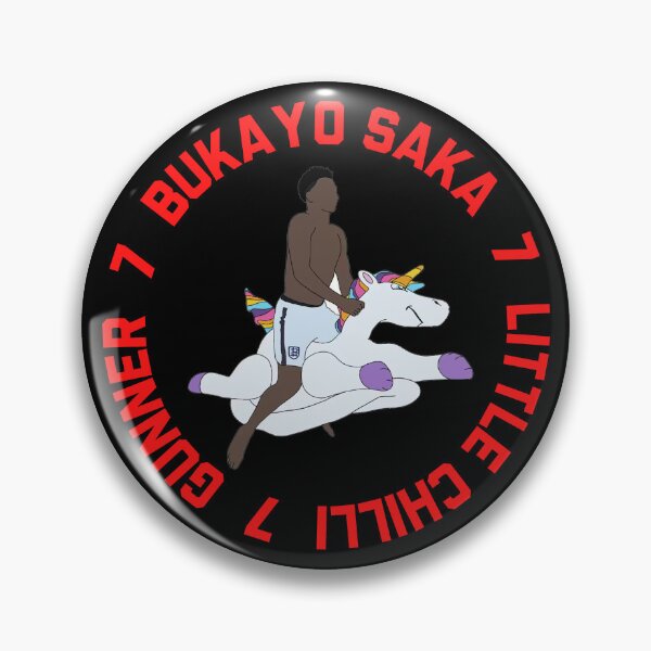 Item preview, Bukayo Saka Little Chilli 7 Saka Unicorn designed and sold by Fan-Shop.