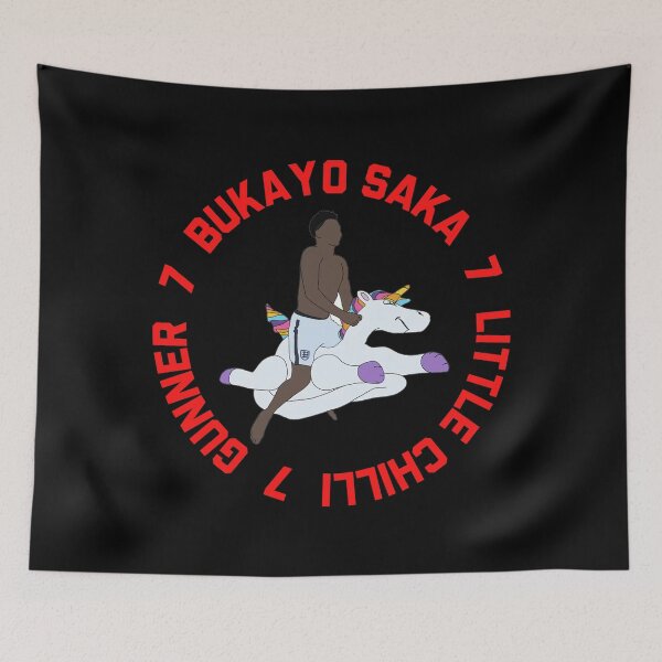Item preview, Bukayo Saka Little Chilli 7 Saka Unicorn designed and sold by Fan-Shop.