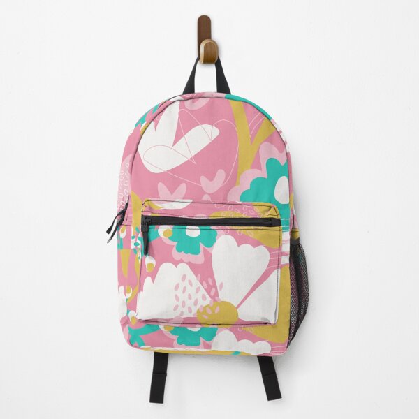 Item preview, Flowering sketch abstract pink background designed and sold by Claudia S. Design.