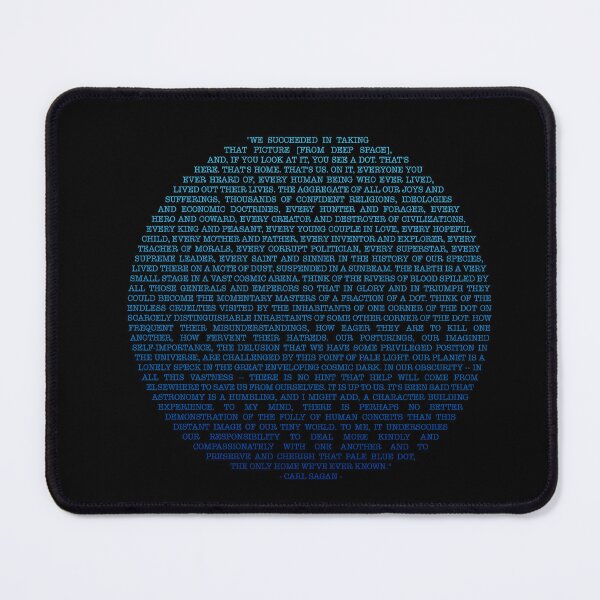 Item preview, Pale Blue Dot - Carl Sagan | NEW 2023 Original Design | Dark Blue Design designed and sold by catofnimes.