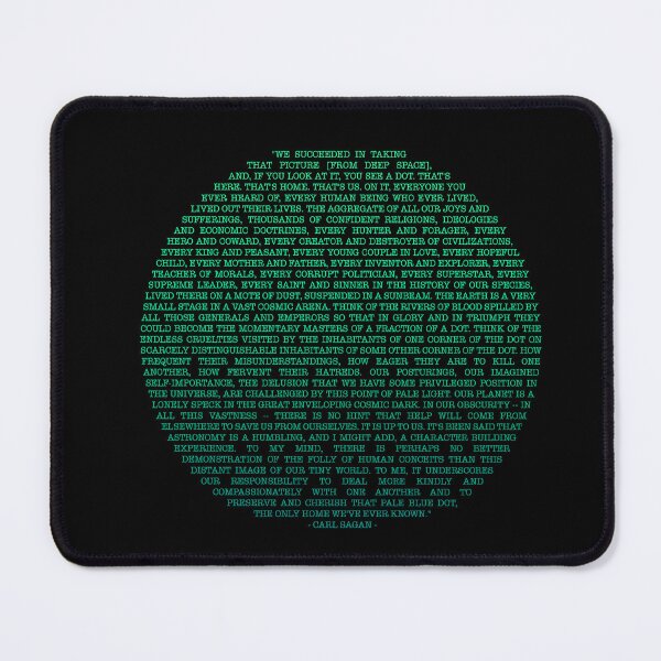 Item preview, Pale Blue Dot - Carl Sagan | NEW 2023 Original Design | Green Design designed and sold by catofnimes.