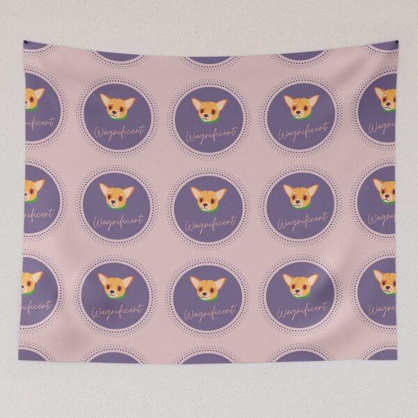Item preview, The Wagnificent Chihuahua - Cute Dog Logo designed and sold by Pumpkin-Prints.