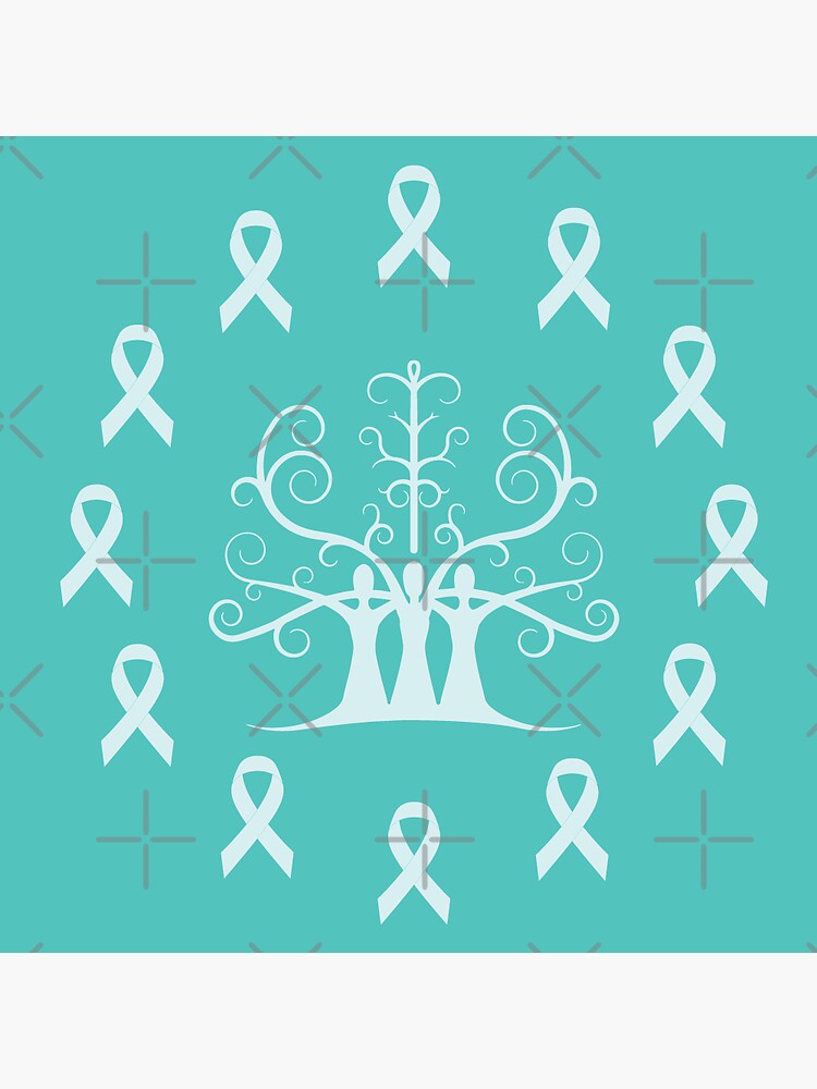 Breast Cancer Awareness Light Pink Ribbon Sisters Tree Of Life Poster for  Sale by SubtleSplit