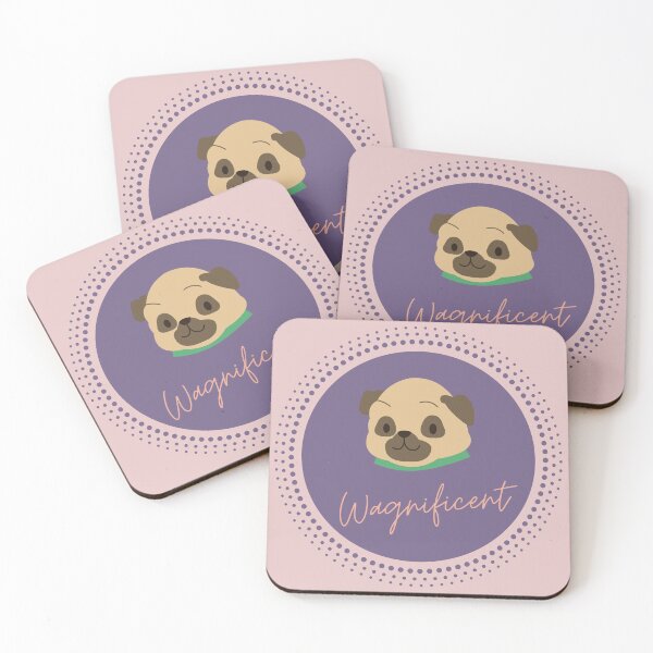 Item preview, The Wagnificent Pug - Cute Dog Logo designed and sold by Pumpkin-Prints.