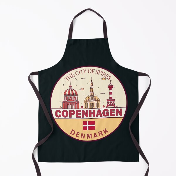 Item preview, Copenhagen Denmark City Skyline Emblem designed and sold by KrisSidDesigns.