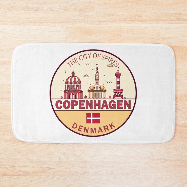 Item preview, Copenhagen Denmark City Skyline Emblem designed and sold by KrisSidDesigns.