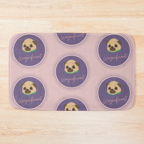 Item preview, The Wagnificent Pug - Cute Dog Logo designed and sold by Pumpkin-Prints.