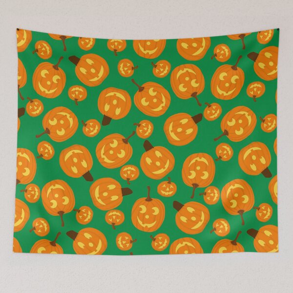 Artikelvorschau, Beleuchtete grüne Happy Jacks - Jack-o-Lantern-Muster entworfen und verkauft von dKarthdesign.