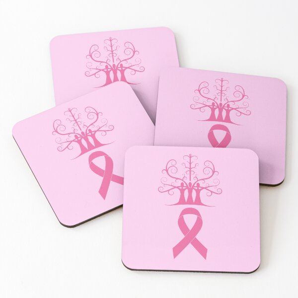 Item preview, Breast Cancer Awareness Dark Pink Ribbon Sisters Tree Of Life designed and sold by SubtleSplit.