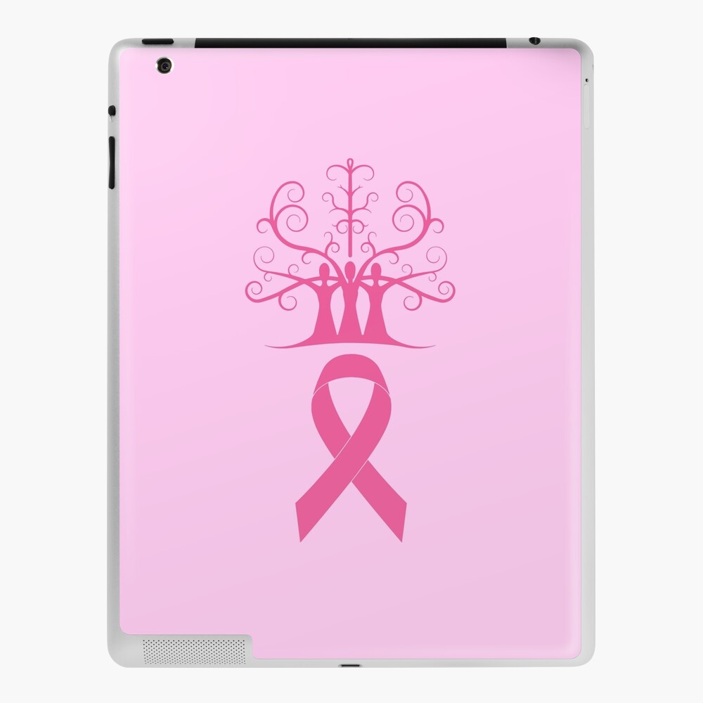 Baseball Pink Ribbon Breast Cancer Awareness Tee, Fighter | iPad Case & Skin