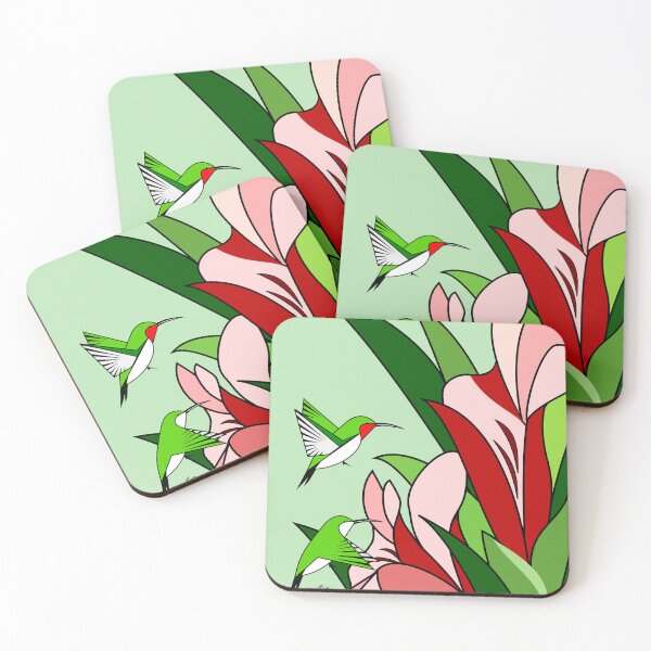 Artikelvorschau, Kolibris und Blumen entworfen und verkauft von studioart.