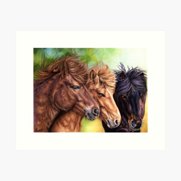 Wild Horses | Solidarité | Pencil Drawing Art Print