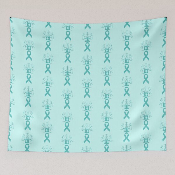 Item preview, Ovarian Cancer Awareness Teal Ribbon Sisters Tree Of Life designed and sold by SubtleSplit.