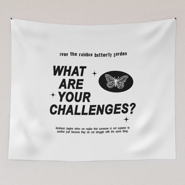 Item preview, (Non-Profit) What Are Your Challenges - BLK&WHT designed and sold by OTRBGStore.