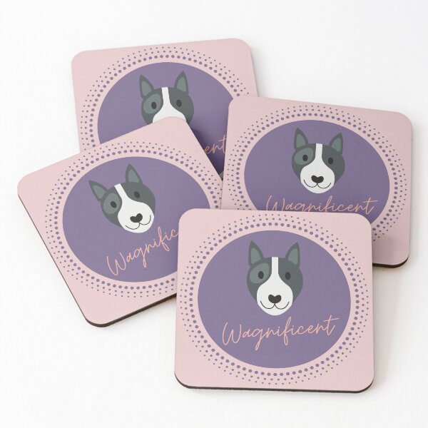 Item preview, The Wagnificent Staffy Cute Staffordshire Bull Terrier - Cute Dog Logo designed and sold by Pumpkin-Prints.