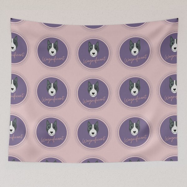 Item preview, The Wagnificent Staffy Cute Staffordshire Bull Terrier - Cute Dog Logo designed and sold by Pumpkin-Prints.