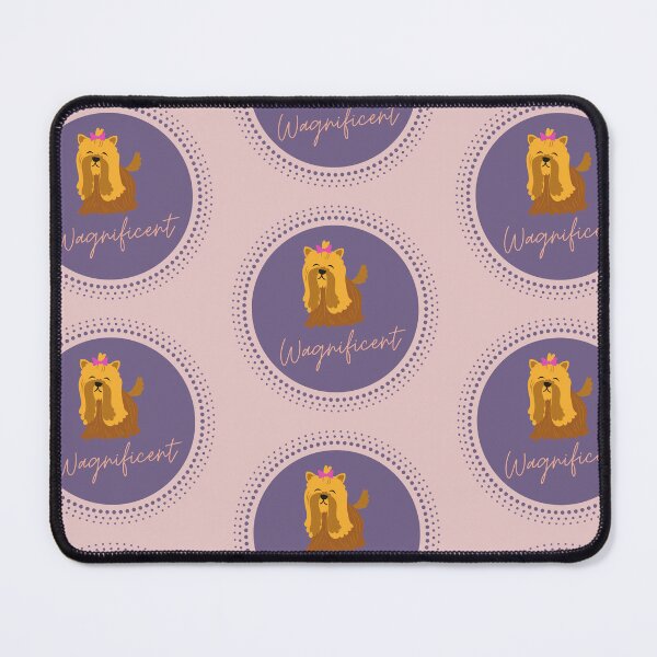 Item preview, The Wagnificent Yorkie Cute Yorkshire Terrier - Cute Dog Logo designed and sold by Pumpkin-Prints.