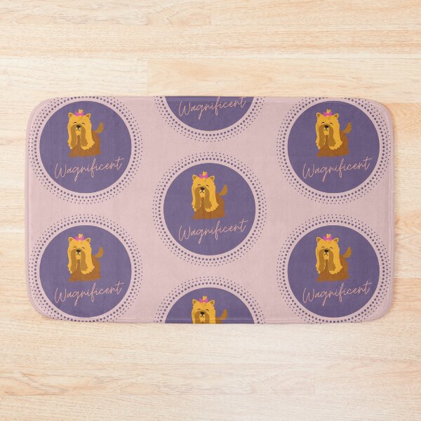 Item preview, The Wagnificent Yorkie Cute Yorkshire Terrier - Cute Dog Logo designed and sold by Pumpkin-Prints.