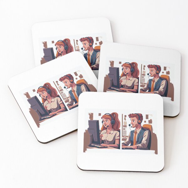 Item preview, Customer service in the digital age: Young professionals at work designed and sold by Voyshop.