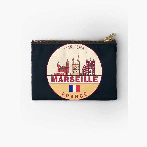 Item preview, Marseille France City Skyline Emblem designed and sold by KrisSidDesigns.