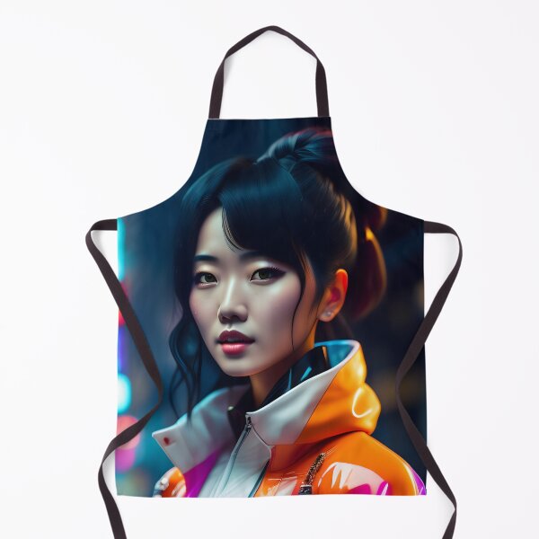 Aperçu de l'œuvre Cyberpunk Girl japonaise à Tokyo - art numérique moderne créée et vendue par ai-mnesia.