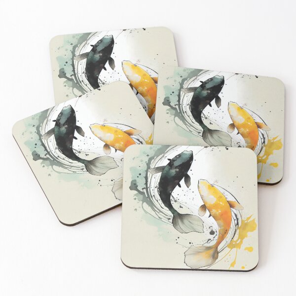 Item preview, Graceful Koi: Prosperity in Ink designed and sold by fi-generations.