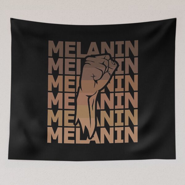 Item preview, Melanin Black Pride Raised Fist Black History designed and sold by pixeljamz.