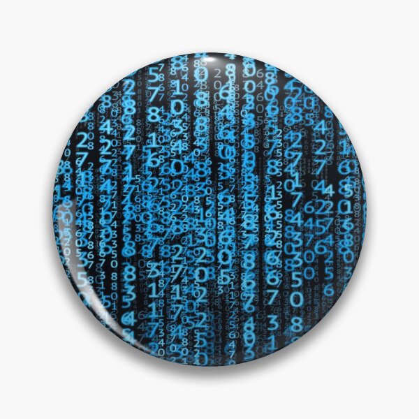 Item preview, Light Blue Computer Code designed and sold by TotallyRetroArt.