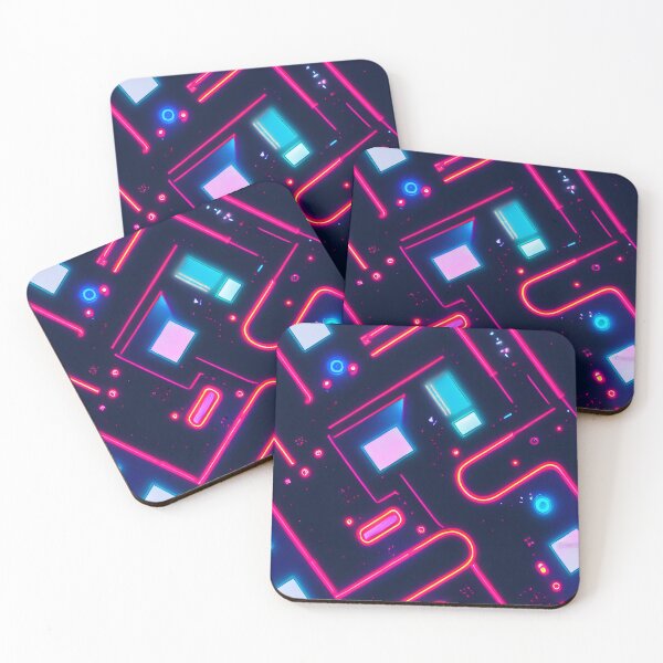 Item preview, Futuristic cyberpunk space abstract colorfull pattern  designed and sold by SJG-digital.