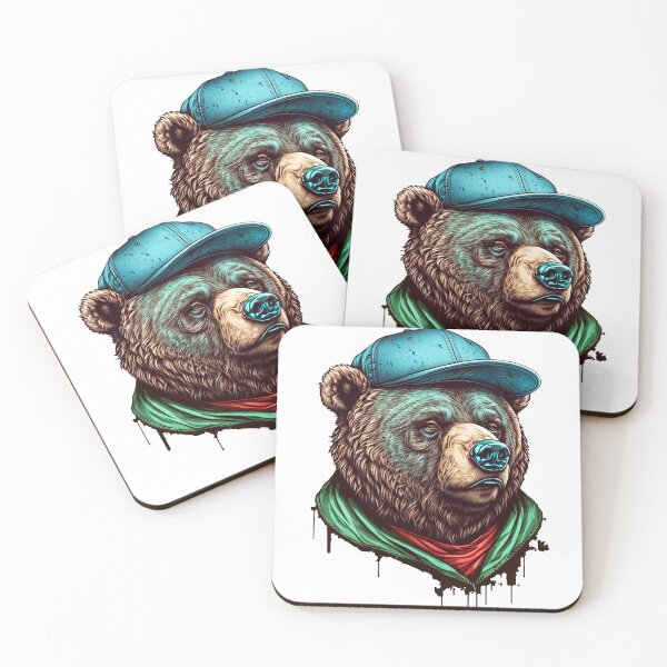 Item preview, Cool Bear in a hat 8 designed and sold by Artistic Pandas.