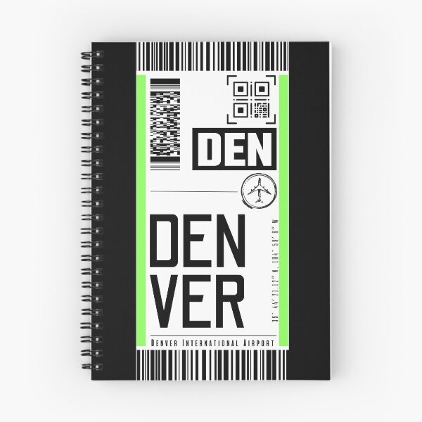 Item preview, DENVER DEN classic luggage tag airport stickers designed and sold by LeddsoDello.