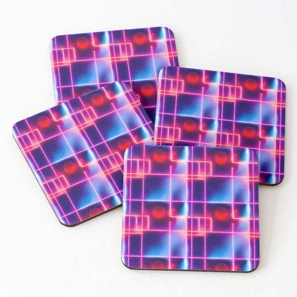 Item preview, Cyberpunk laser neon colorfull lights futuristic electronic pattern designed and sold by SJG-digital.