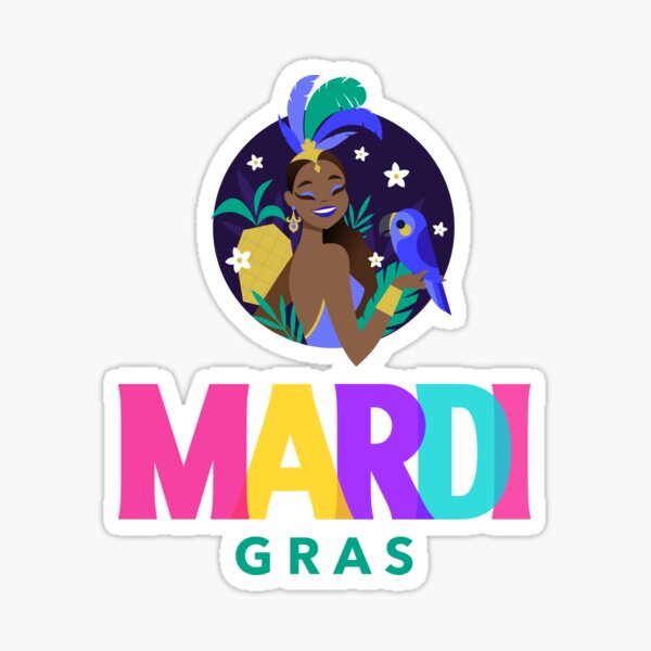 Mardi Gras Stickers for Sale