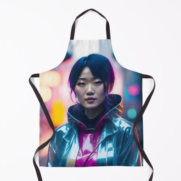 Aperçu de l'œuvre Cyberpunk Girl japonaise à Tokyo - art numérique moderne créée et vendue par ai-mnesia.