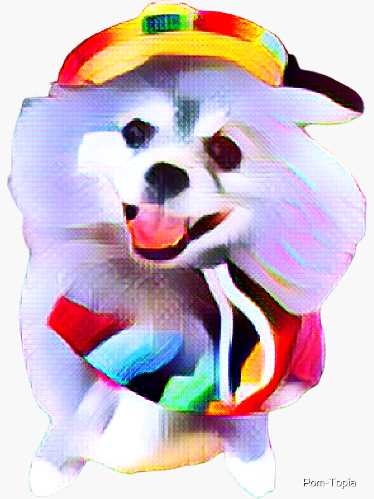 "Fiesta Pom Version 1" Sticker for Sale by PomTopia Redbubble