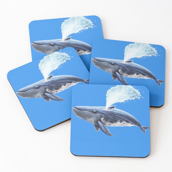 Item preview, Spouting Whale Swimming designed and sold by AboutBeaches.